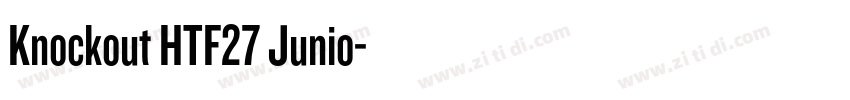 Knockout HTF27 Junio字体转换